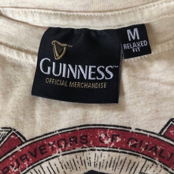 Guiness Official Merchandise St. James Gate Relaxed Fit Slight Cuff T Shirt M - Picture 5 of 8